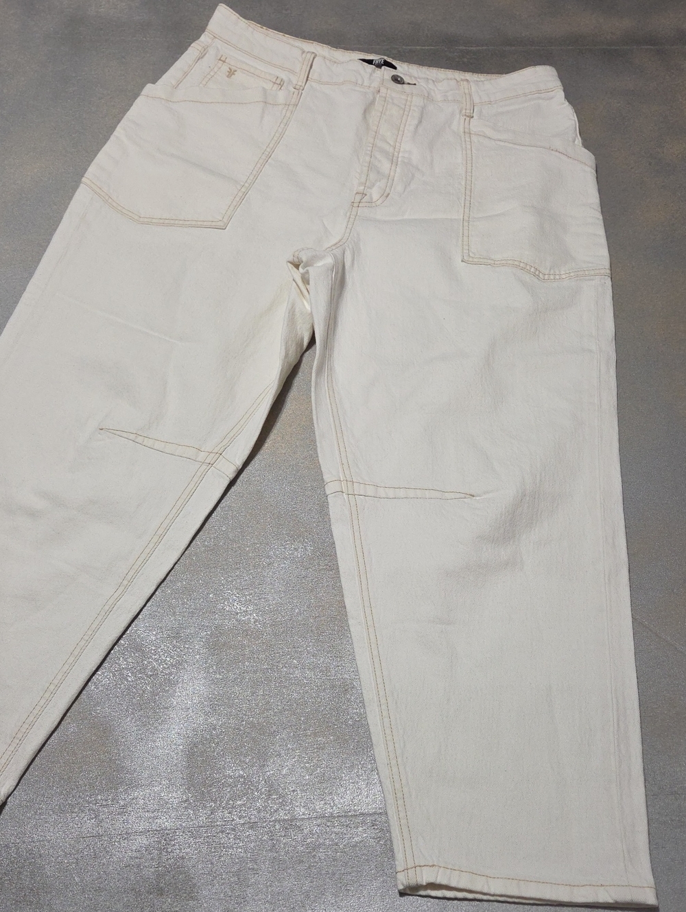 Frye Women's Cream Wide-Leg Utility Pants NWPTS